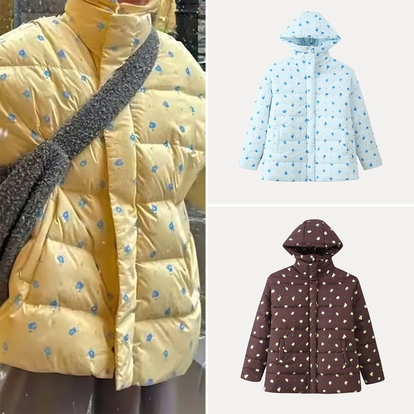 

Осень 2022, новая модная женская футболка с цветочным принтом, универсальное хлопковое пальто Sweet Sle Long Sve