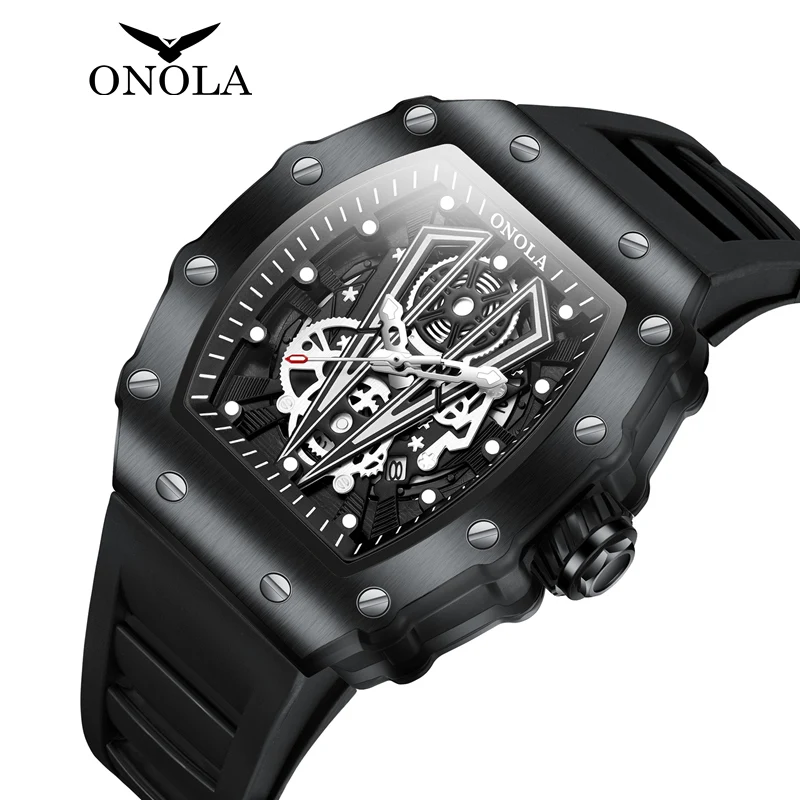 ONOLA  Top Brand Men Fashion Mens Watch Quartz Sports Waterproof Male Watches Luxury Clock Male Dress Watch Man