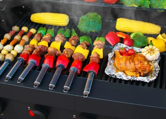 Embedded barbecue stove, outdoor charcoal barbecue platform, villa courtyard barbecue grill, smokeless custom-made product