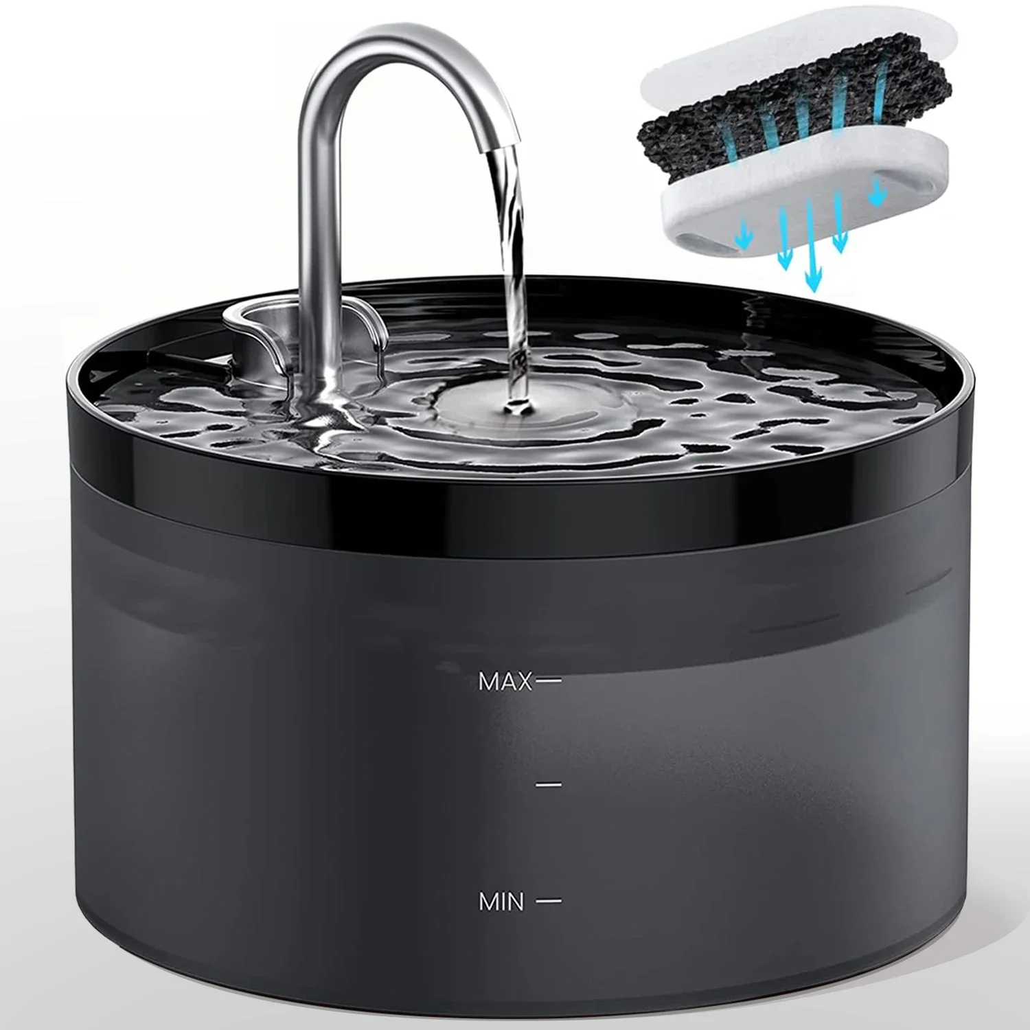 

CANBOUN 4L Electric Smart Pet Drink Fountain Cat Water Feeder Indoor Automatic Filter Water Drink Dispenser USB For Dog Cat