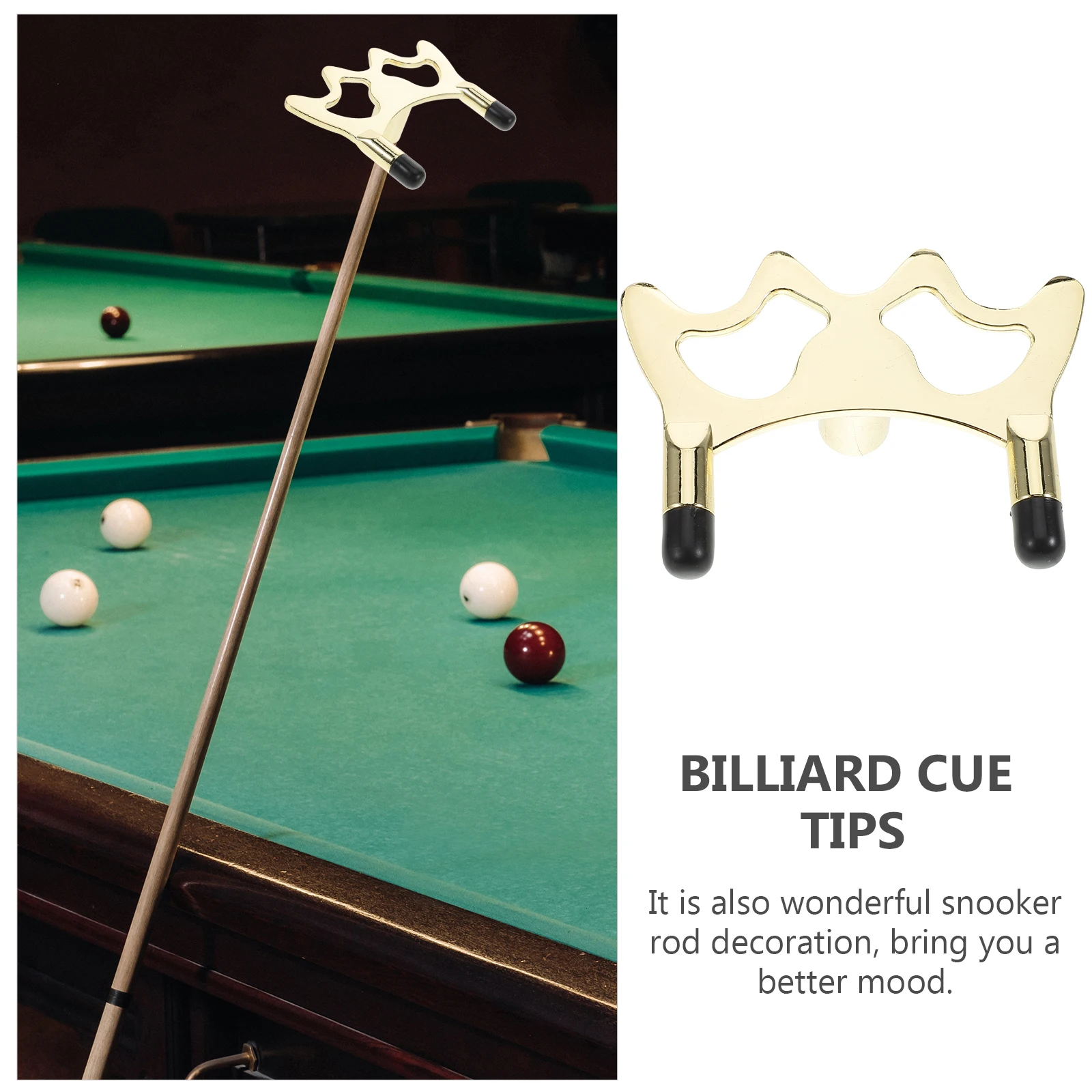 

Copper Pool Cue Bridge Billiard Stand Head Hook Racks Pole Erector Basket Rest Stick Holder For
