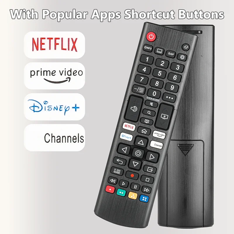 AKB 76040302   لاستبدال جهاز التحكم عن بعد LG مع أزرار Netflix PrimeVideo، للتلفزيون الذكي G UHD OLED QNED NanoCell 4K 8K
