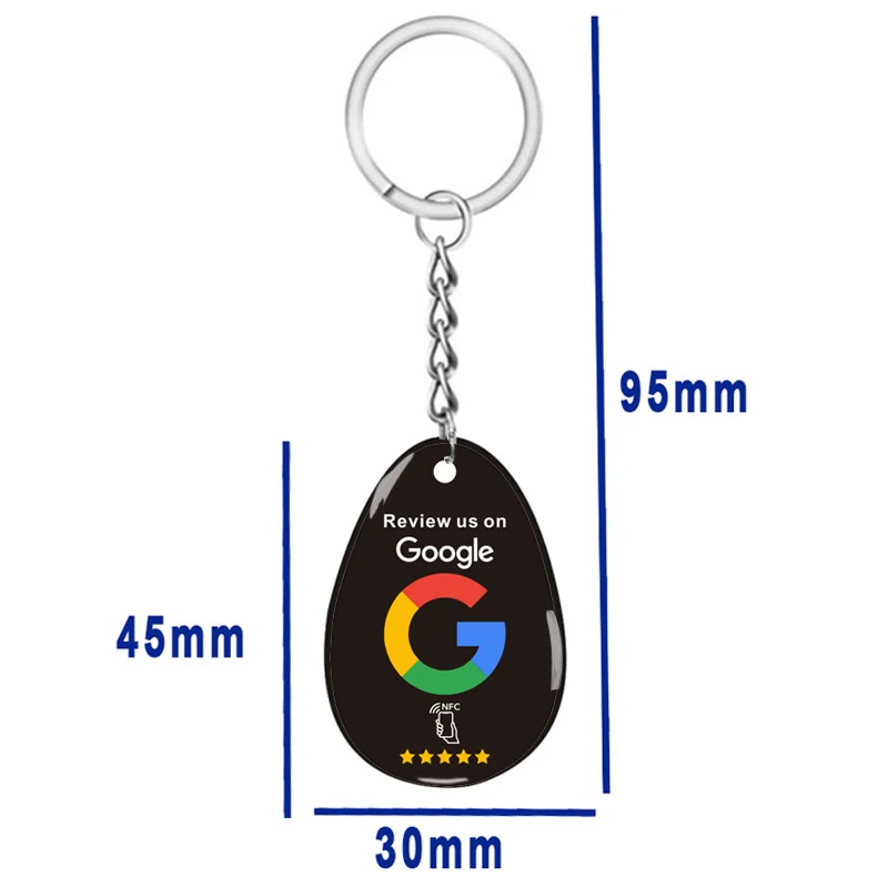 13.56MHz NTAG215 NFC Tag RFID Keyfob Smart Card Large Memory Capacity for Instagram WhatsApp Google