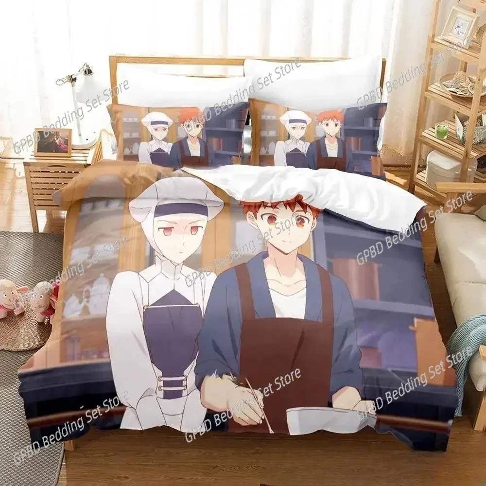 

New Anime Today's Menu for the Emiya Family Bedding Set Bedroom Soft Modern Bedspreads Comefortable Duvet Cover Pillowcase
