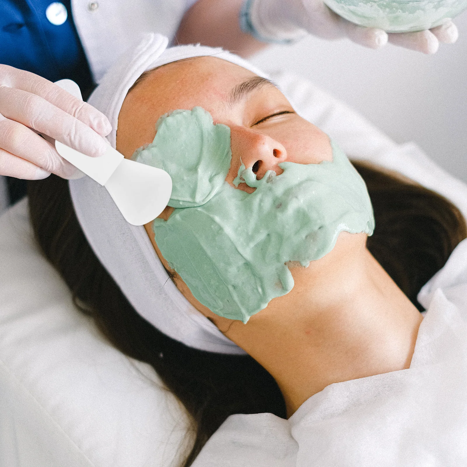 Mini cepillo para máscara, herramientas de silicona para crema de barro, cuidado facial duradero, aplicadores de agitación, limpieza, 6 uds.