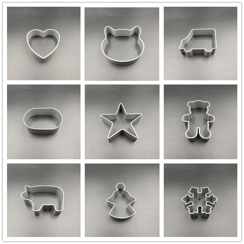 Diy Cookie Mold Cutter Made of Aluminum Alloy DIY Baking Lovely Cute Shape Cookie Molds Bread Tool 1 Piece