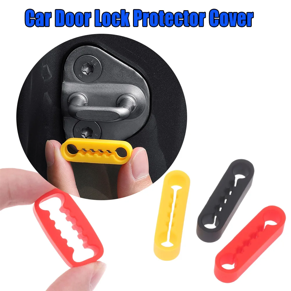 

Car Door Lock Silicone Buffer Pad Protector Cover Anti Collision Bumper Mute Soundproof Dustproof Sticker Interior Decoration