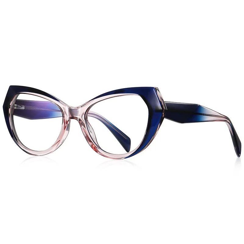 FOCUL Women European Trend Cat Eye Eyeglasses TR90 Frame Anti Blue Light HD Computer Eyewear Customization Prescription Glasses