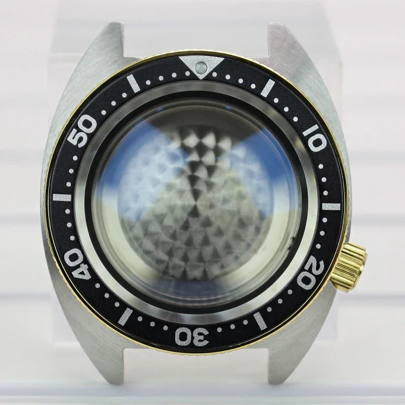 

41mm Luxury Cases Sapphire Glass For Seiko Nh35 Nh36 Movement 28.5mm Dial Modified SKX Watch Parts With Pure Black Chapter Ring