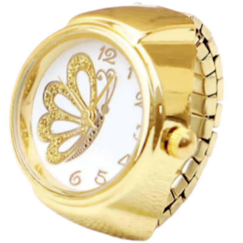 Creative Alloy Shell, New Hot Selling Couple Ring, Circular Arabic Numerals, Butterfly Scale, Men's And Women's Gift