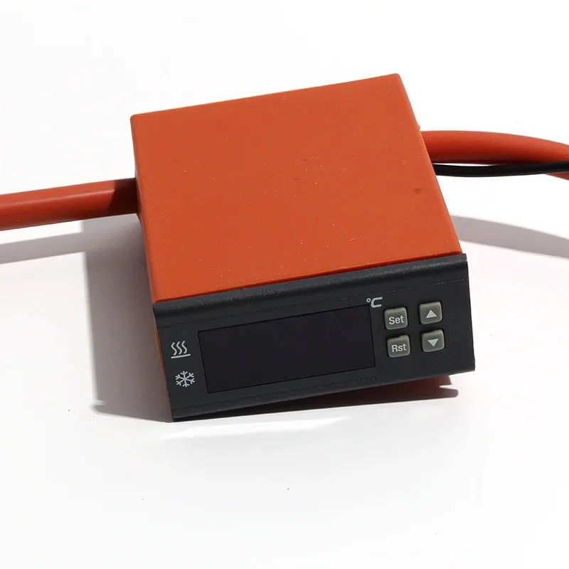 180-300mm Round Sili-cone Heating P-ad 220-380W with Digital Display Thermostat Control 3-D Printer Heater