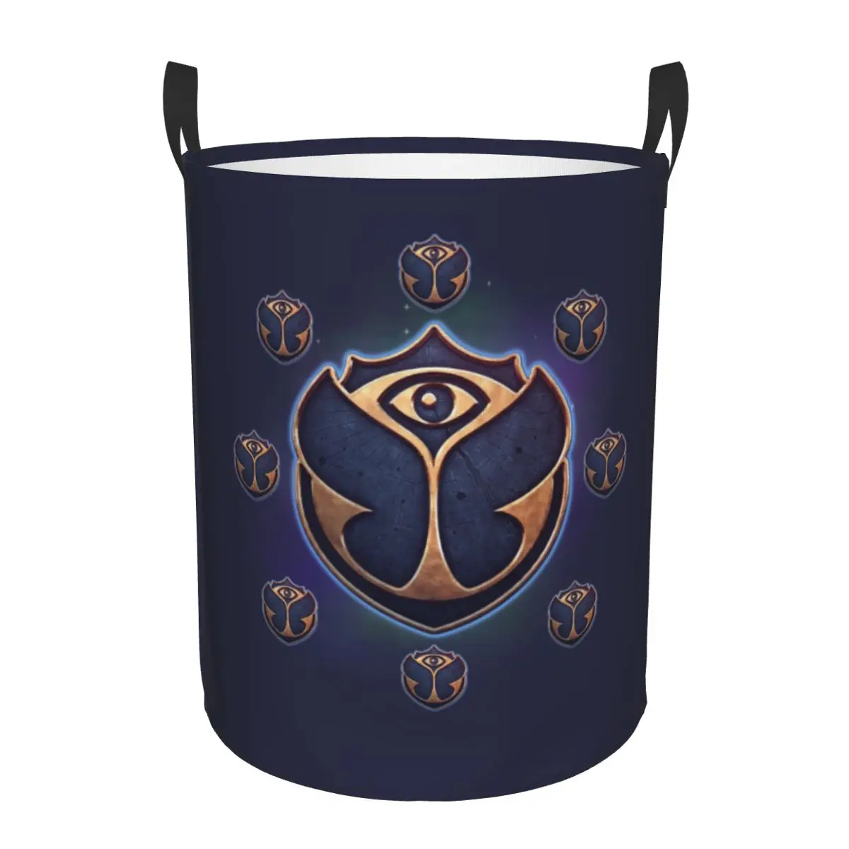 Tomorrowland Logo Laundry Basket Collapsible Music Festival Clothing Hamper Toys Organizer Storage Bins