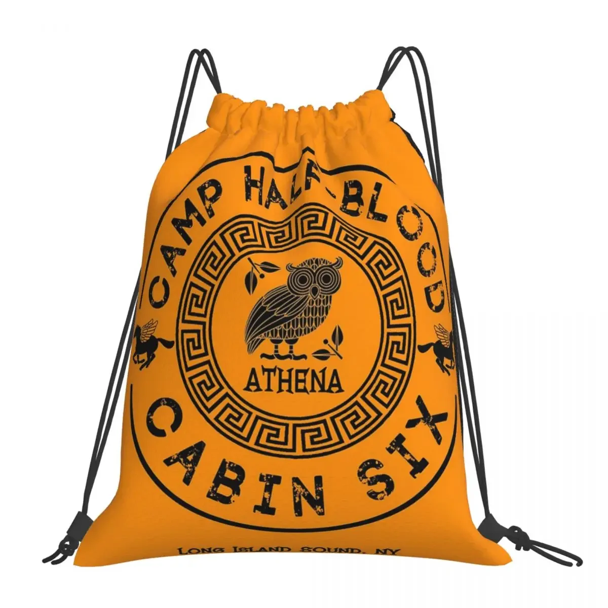 

Cabin Six - Athena - Percy Jackson - Camp Half-Blood Backpacks Drawstring Bags Drawstring Bundle Pocket Sports Bag BookBag