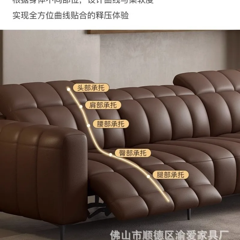 Italiaanse minimalistische leren bank