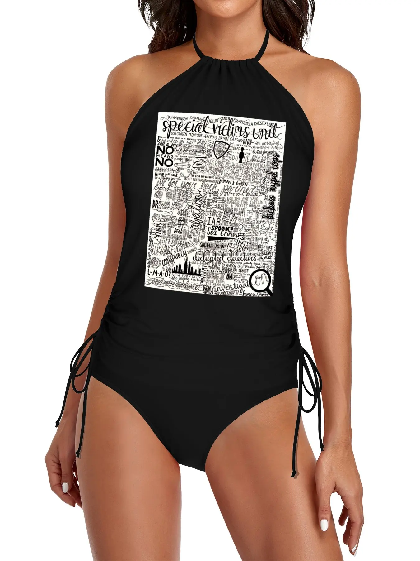 

Law & Order - SVU Masterpiece Split Swimsuit Set Women's two piece swimsuit summer outfit bikinis for women Woman swimsuit