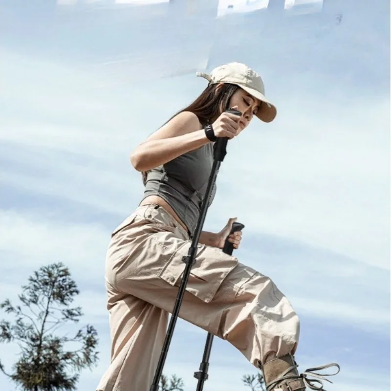

Trekking Poles 1pc Carbon Fiber Collapsible Telescopic Sticks Lightweight Walking Hiking Stick Climbing Stick