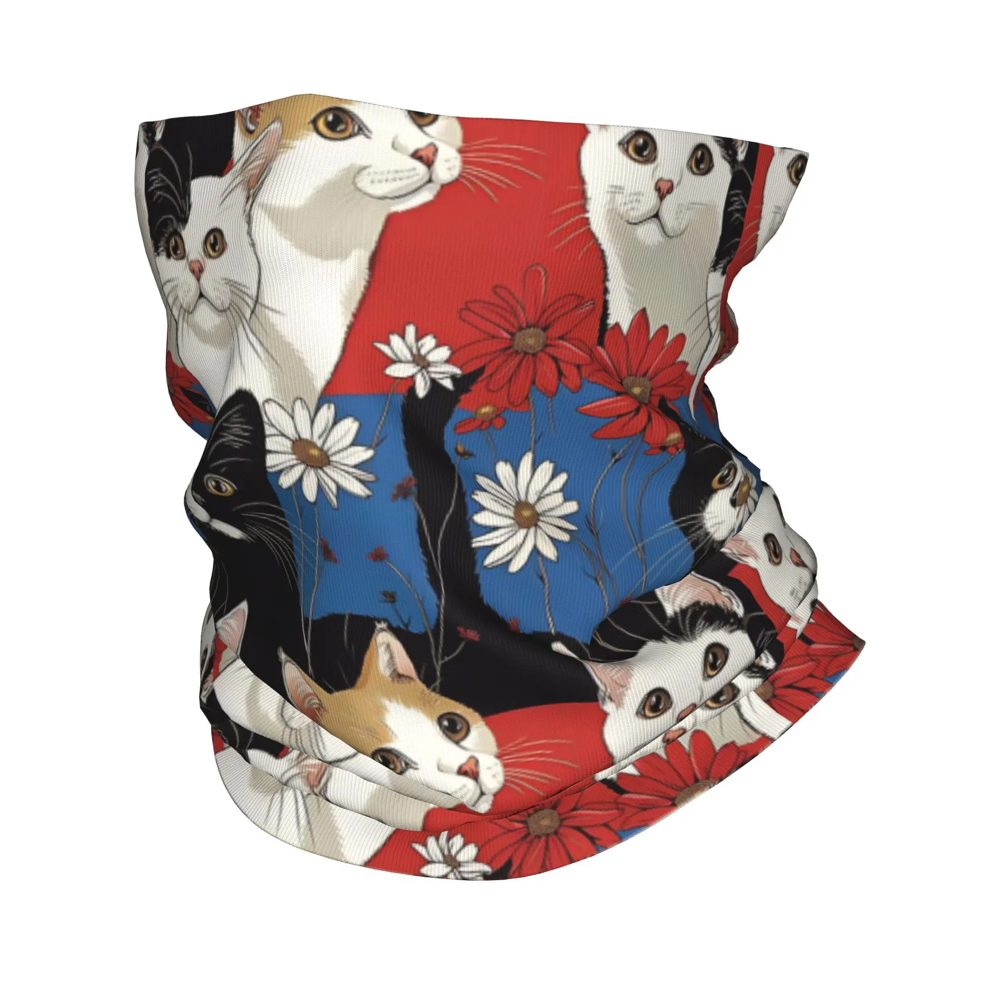 Kittens in the wild  Bandana Neck Cover Printed Cats Pattern Mask Scarf Multi-use Headband Riding Unisex Adult All Season