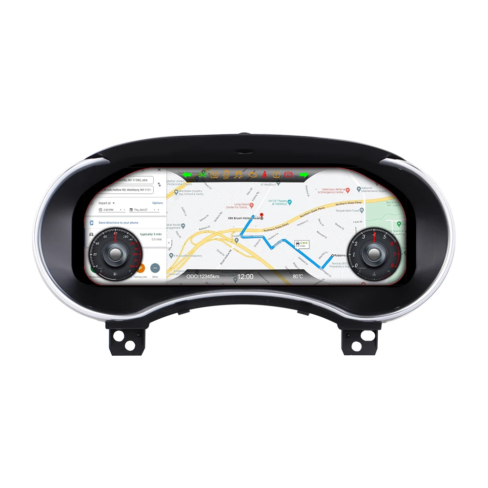 Car Digital Cluster for Dodge Durango 2008-2021 Linux System Auto Speedometer LCD Dashboard Plug and Play Carplay