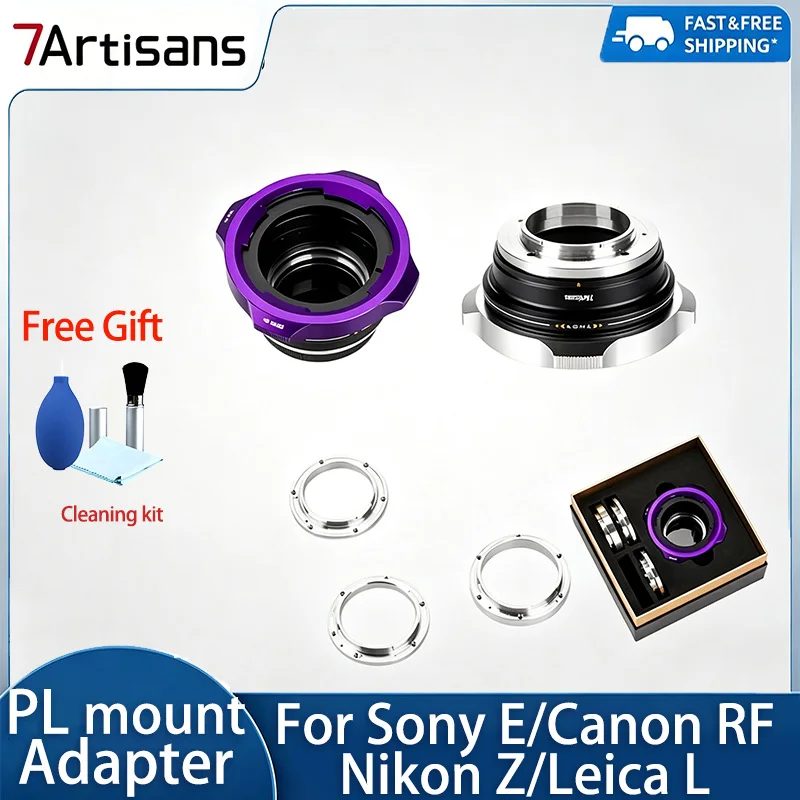 7artisans PL Mount Cine Lens Adapter Ring PL-E PL-Z PL-RF PL-L Converter for Sony E Nikon Z Canon RF Leica L Floral Bloom Series