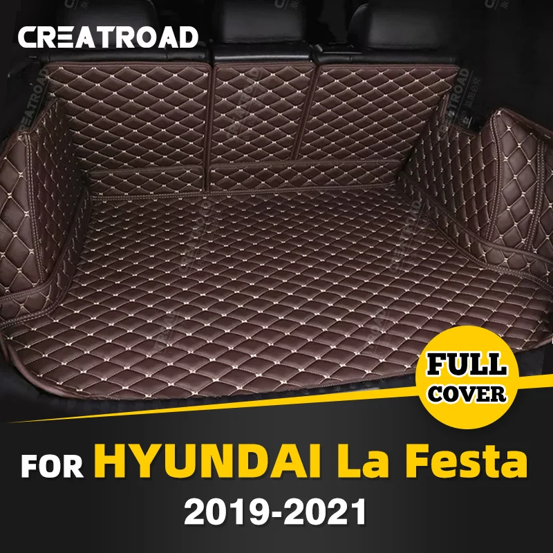 Auto Full Coverage Trunk Mat For Hyundai La festa 2019-2021 20 Car Boot Cover Pad Interior Protector Accessories