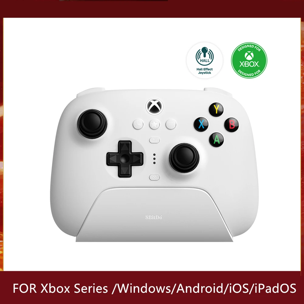 8BitDo Ultimate 3-mode controller Hall-effect-joysticks met opladerdock Bedraad voor Xbox Series X/S, Xbox One Windows Android