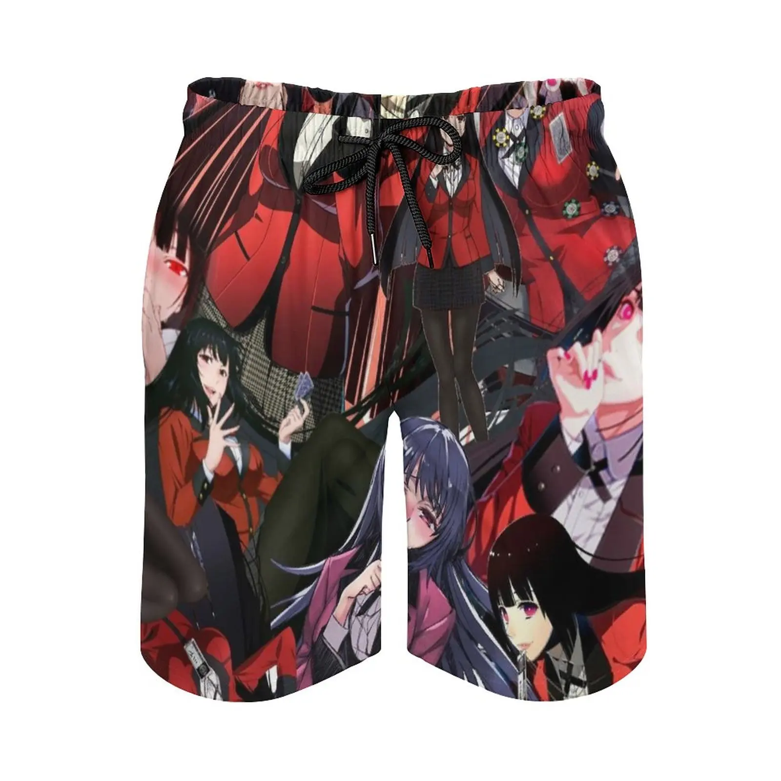 

Yumeko Jabami Collage ( Kakegurui ) Men's Beach Shorts 3D Printing Loose Surf Board Shorts Beachwear Kakegurui Kakegurui Xx