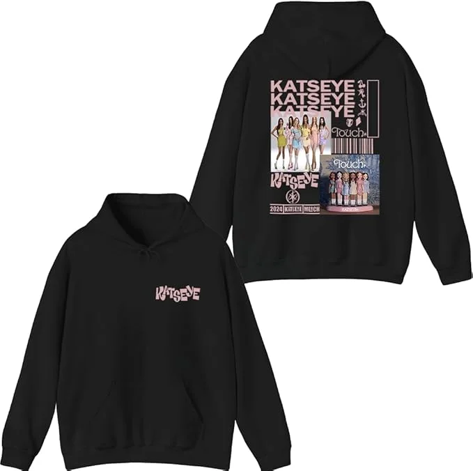 

Katseye Merch Touch illustration Hoodie Unisex Men Women Long Sleeve Pullover Tops Hooded