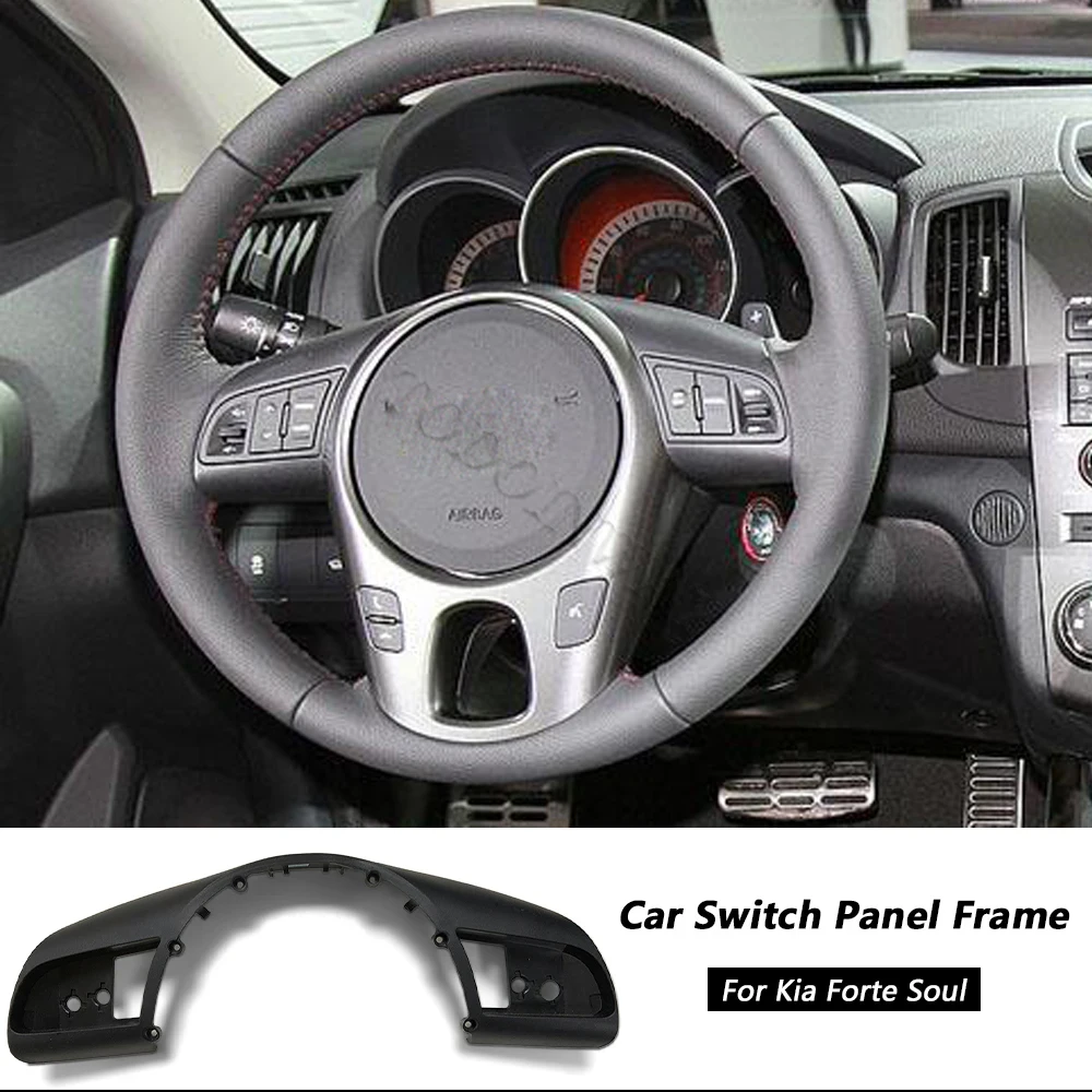 Car Steering Wheel Frame Multimedia Audio Volume Cruise Control Button Switch Panel For Kia FORTE SOUL 2011-2013 Accessories