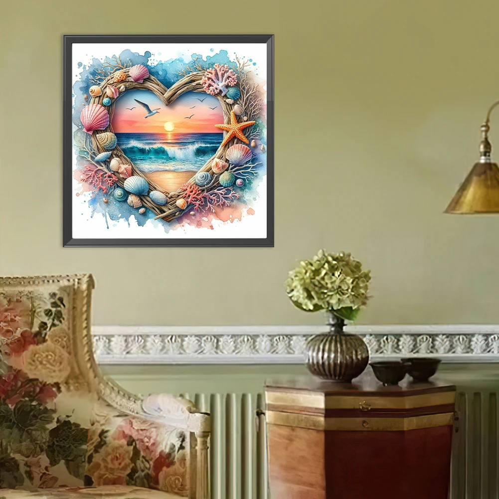 

Paint By Numbers Kit On Canvas DIY Oil Art Ocean Picture Home Wall Decor40x40cm