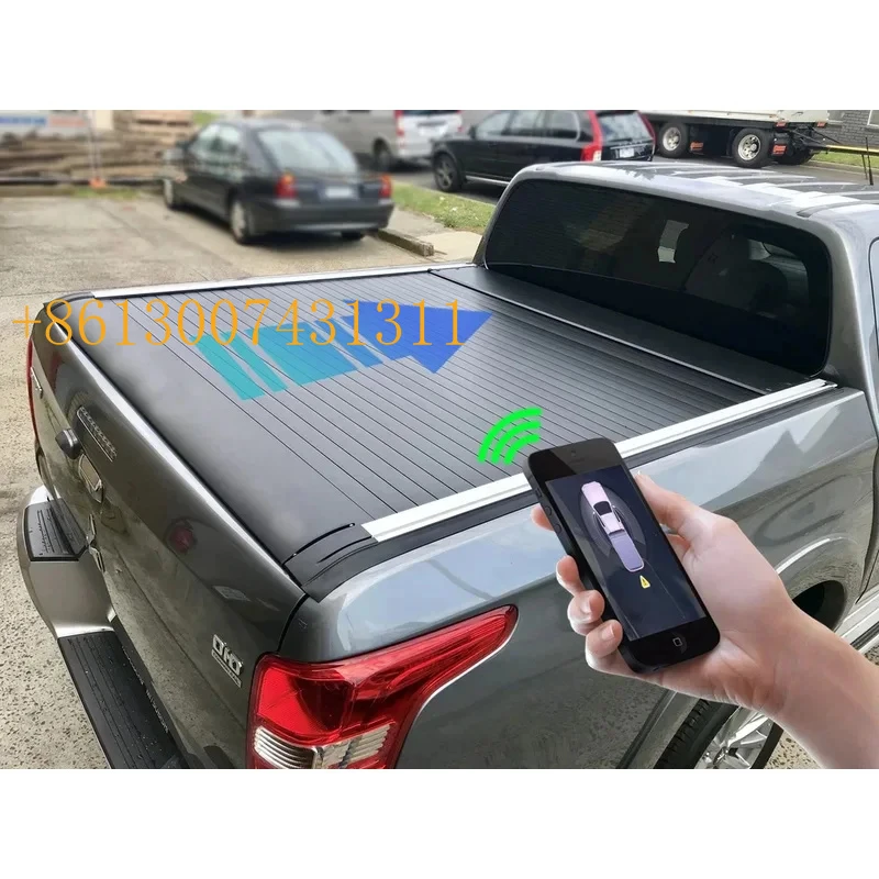 Accessoires de camionnettes de qualité supérieure FactoryTop : Couvre-benne en aluminium, couvre-benne à enroulement, couvercle à volet pour Ranger T6 T7 T8 F150