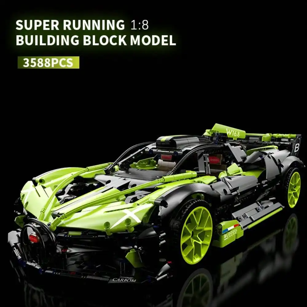 

3588PCS High-tech Speed Champion Model Supersport W16 Racing Car Builds A Brick Moc Toy Gift for Children Teens and Adults