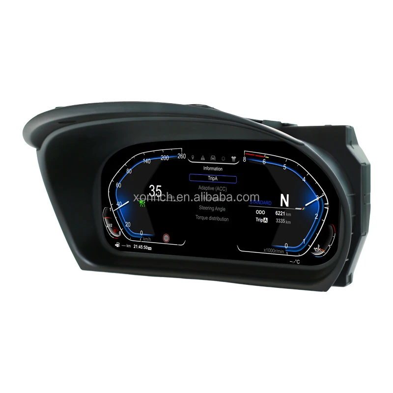 Xonrich New Car Dashboard Digital Cluster Speedometer for 3 Series E90 E91 E92 2005-2012 Vehicle Information