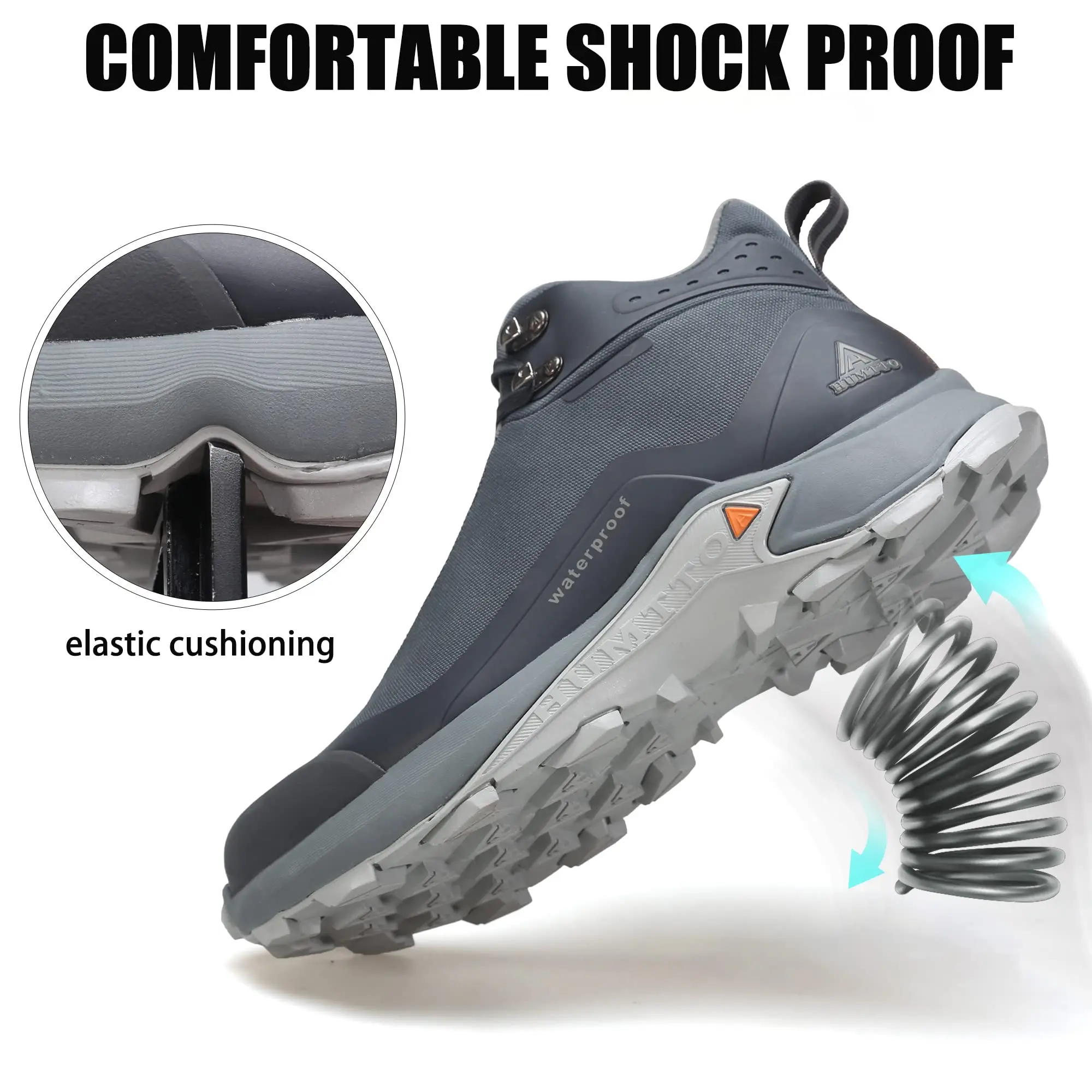 HUMTTO wodoodporne piesze wycieczki botki sporty zimowe buty trekkingowe dla mężczyzn luksusowy projektant Outdoor wspinaczka polowanie męskie