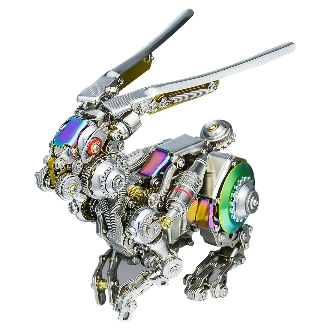 

3D Puzzle Metal Mechanical Rabbit Model Kit DIY Assembly Steampunk Puzzle Set Puzzle Toys for Adult Boys Children Gifts