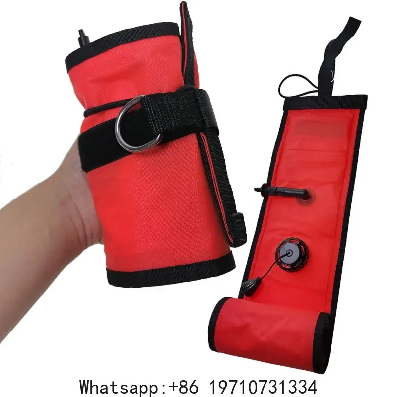 180 X15cm Scuba Diving SMB Marker Buoy Float Inflatable Safety Sausage Signal Surface Buoy Tube
