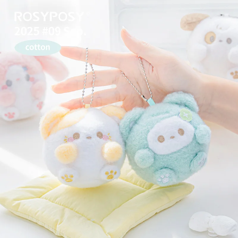 Squeeze Me Squishy Soft Ball Rosyposy Alívio do Estresse Pingente de Pelúcia Kawaii Ins Coreano Brinquedo Bonito Presente de Alívio de Ansiedade
