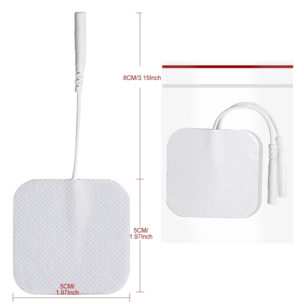 100P/50P 5x5cm Muscle Stimulator Self Adhesive Electrode Pads Non-woven Fabric Replacement Pads for Tens Digital Pulse Machine