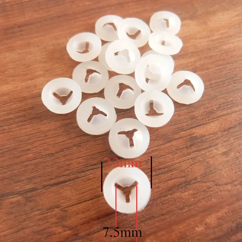 33mm breite Schalenförmige Trifurkations-Handwaschschalen für Spielzeugaugen, -nasen und -mäulchen – 100 Stück/Los – Detail 7