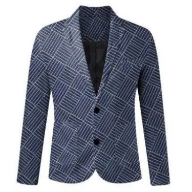 

Plaid Print J 27900 Women's Business Suit Double Slit Back Warm Fiber Fabric Cleanfit Style Collar Single Button
