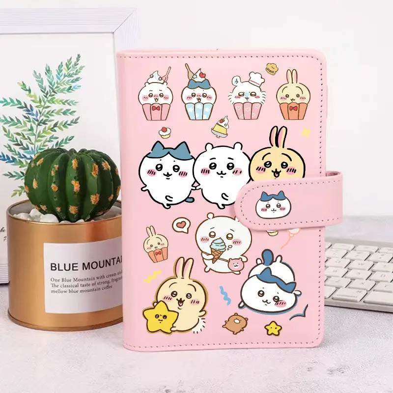 Chiikawa Hand Ledger Kawaii Anime Cartoon Sanrio Notebook Binder Portable Diary Birthday Gift Elementary School Notebook