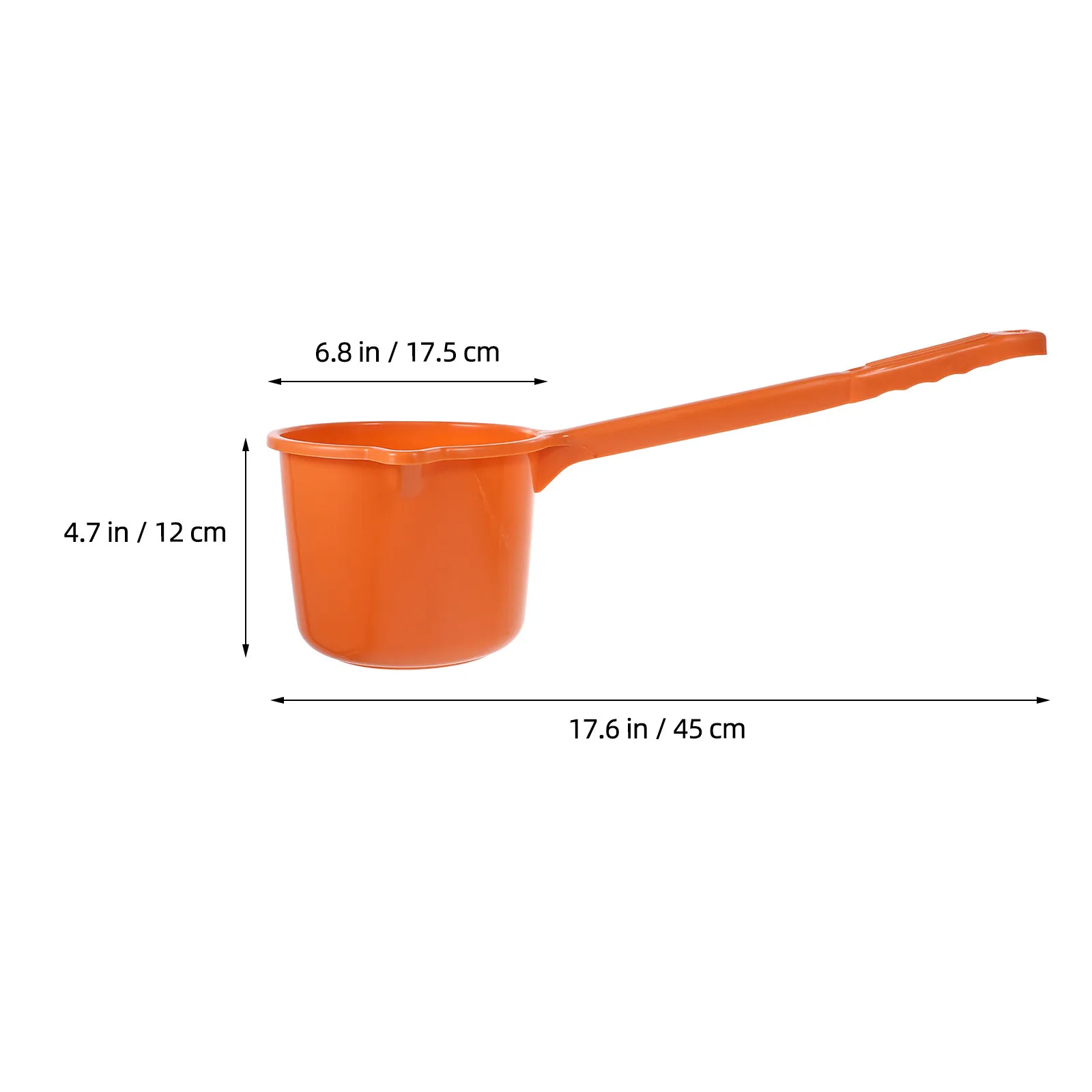 Long Handle Water Ladle Ergonomic Thickened Handle Bathroom Sauna Room Water Scoop Multipurpose Shower Bathing Ladle