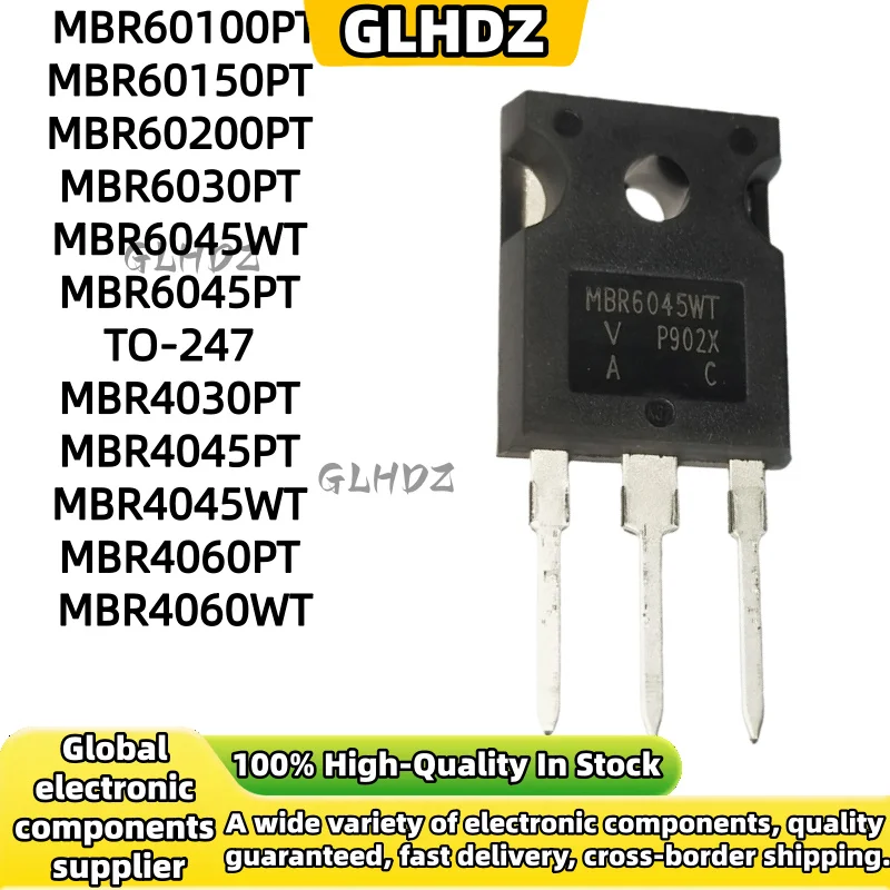 5-10PCS TO-247 MBR60100PT MBR60150PT MBR60200PT MBR6030PT MBR6045WT MBR6045PT MBR4030PT MBR4045PT MBR4045WT MBR4060PT MBR4060WT