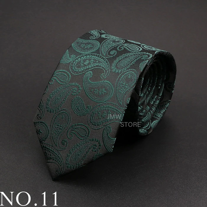 Neue Design Hochzeit Männer Krawatte Grau Braun Grün Paisley Blume Krawatten Männer Business Dropshipping Bräutigam Kragen Zubehör Geschenk – Detail 11