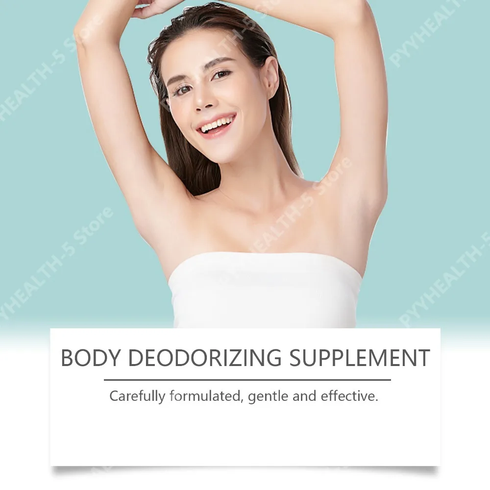 Googeer Body Deodorizing Supplement Capsules with Vitamin C for Gut Health, Skin Health All‑Day Freshness 30 Counts