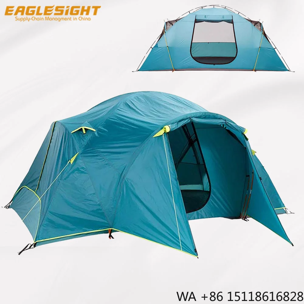 8 Person Large Dome Camping Tent Waterproof Family Outdoor Shelter Custom Logo Breathable Hiking Travel Tent OEM Manufacturer