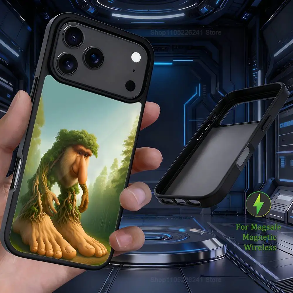 Art B-Brainrot T-Tralalero iPhone 16、14、13、15、11、12、17、Plus、Mini、Pro、MagSafe対応、Max、磁気ワイヤレス充電ケース