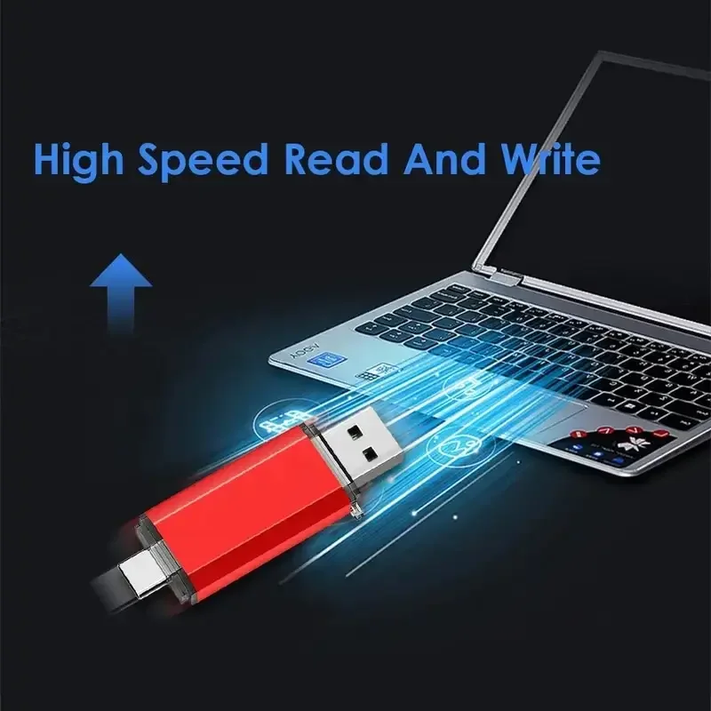 Lenovo 16 TB 2-in-1 OTG USB-Stick 3.0 Typ C 8 TB 2 TB USB-Laufwerk für iPhone Samsung Huawei Xiaomi Android Laptop Speicherstick – Detail 4