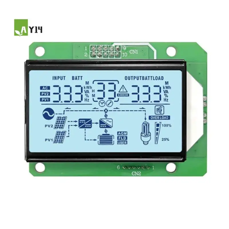 AY14 -LCM0844 LCD Screen Photovoltaic Segment Code LCD Screen New Power Instrument Dedicated Screen Customized LCD Screen