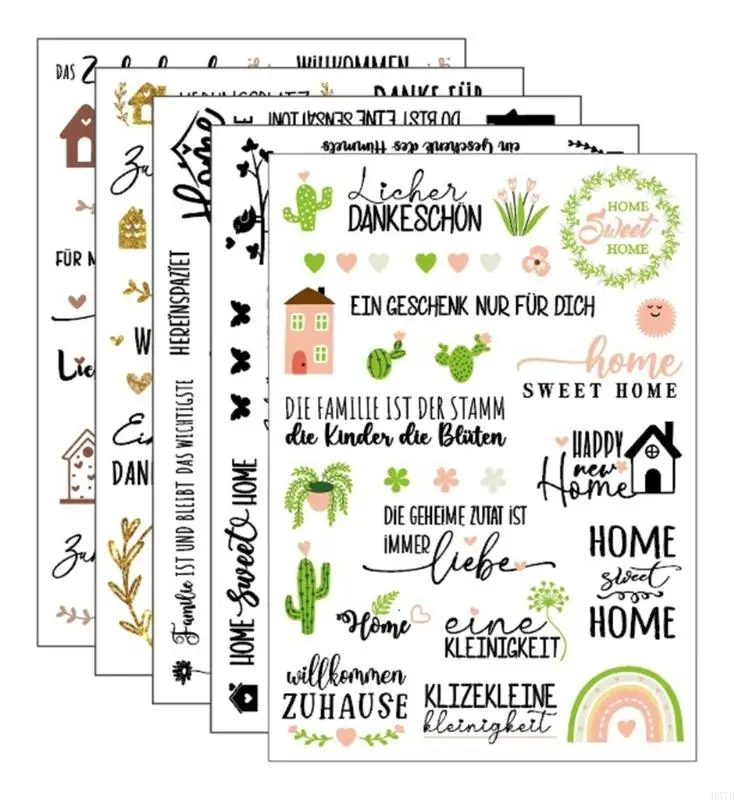 H37B Rubiada resistente à água no adesivo para mobiliário vidro velas 5.8x8.27 polegadas VENLAÇÃO DO VENLAÇÃO