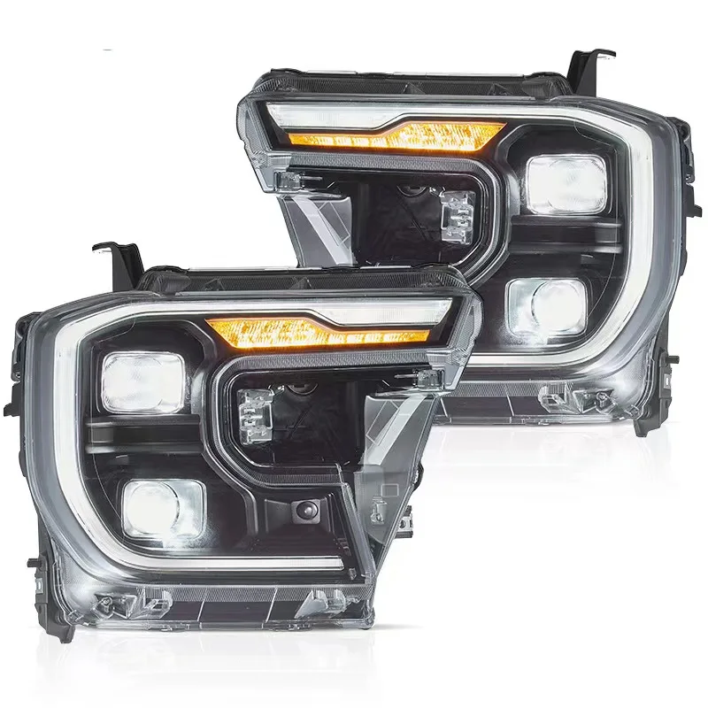 High Quality For Ford Ranger 2022-2024 LED Headlight Assembly Streamer Turn Light Lens Upgrade Car Front Lamps Accessories